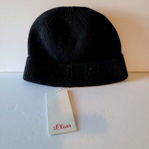 S. OLIVER KNIT CAP BLACK   ONE SIZE